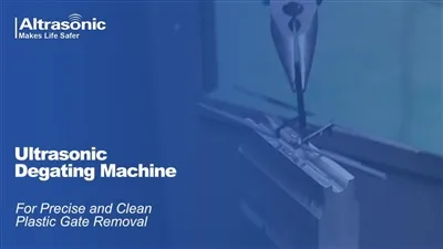 قطعات تزریق پلاستیکی برش دروازه توسط دستگاه degating اولتراسونیک